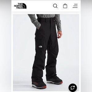 The North Face Men’s Freedom insulated Black Cargo Snowsport collection Pants